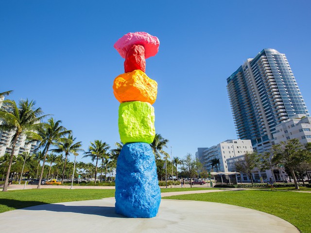Art-Basel-Kunstwerk im Collins Park, South Beach