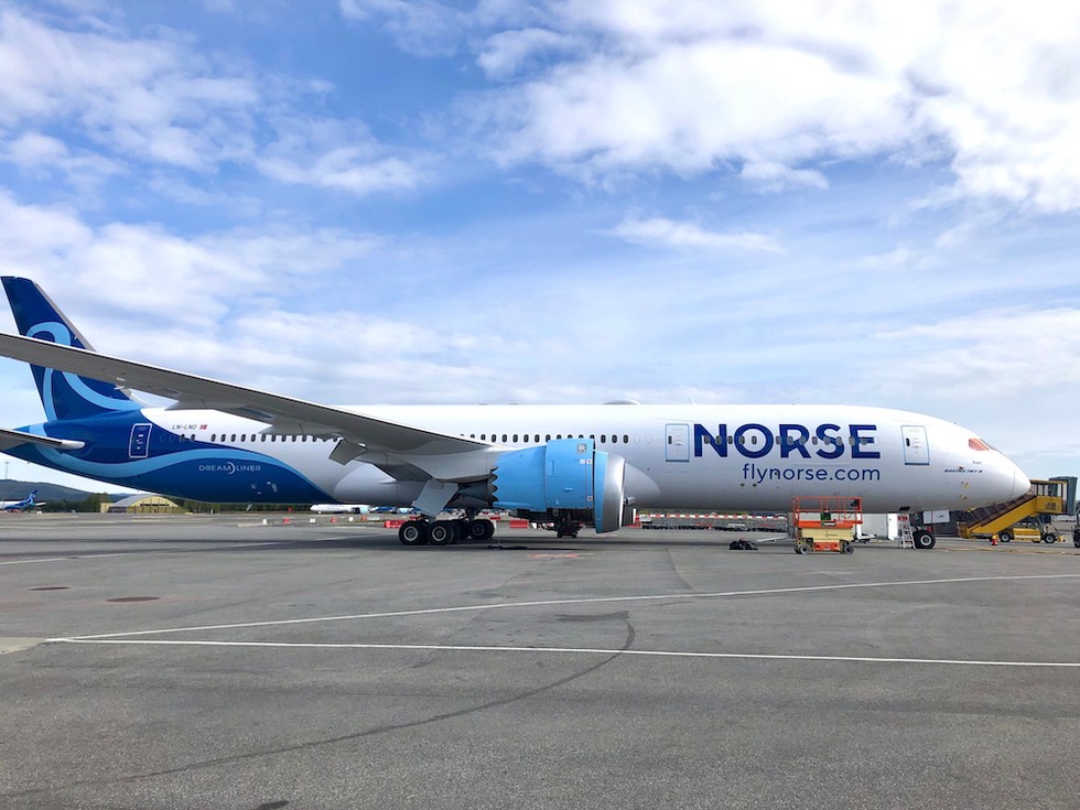 Ein Flugzeug der Norse Atlantic Airways